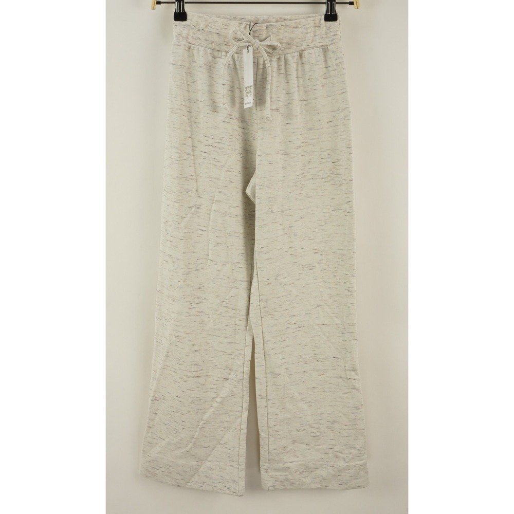 New $69 Bb Dakota See If I Flare Metallic Fleck Terry Pants XS Wide Leg Crop